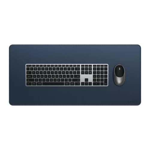 SATECHI VEGAN-LEATHER PREMIUM DESK MAT EGÉRPAD BLUE