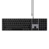 SATECHI SLIM W3 TYPE-C BILLENTYŰZET SPACE GREY, US