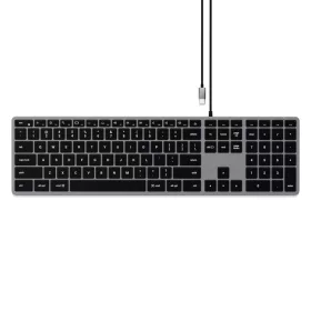 SATECHI SLIM W3 TYPE-C BILLENTYŰZET SPACE GREY, US