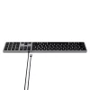 SATECHI SLIM W3 TYPE-C BILLENTYŰZET SPACE GREY, US