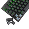 T-DAGGER CORVETTE VEZETÉKES BILLENTYŰZET BLUE SWITCH FEKETE, HU