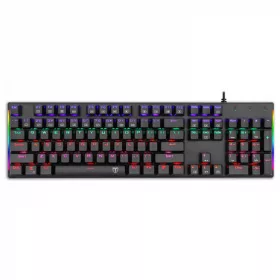   T-DAGGER NAXOS VEZETÉKES BILLENTYŰZET BLUE SWITCH FEKETE, HU