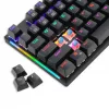 T-DAGGER NAXOS VEZETÉKES BILLENTYŰZET BLUE SWITCH FEKETE, HU