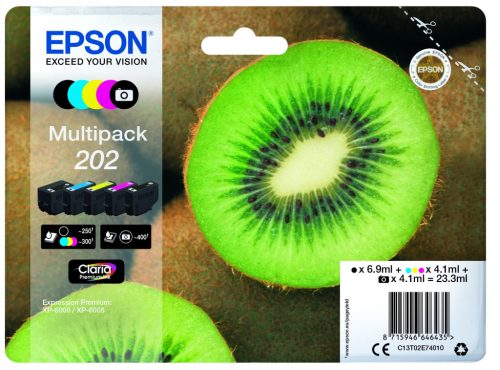 EPSON T02E7 (C13T02E74010) NO.202 C,M,Y,BK EREDETI MULTIPACK