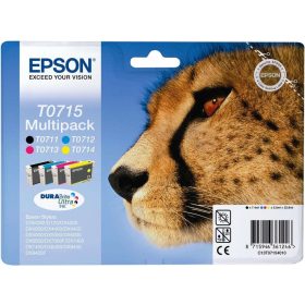   EPSON T0715 (C13T07154012) (7,4ML+3X5,5ML) C,M,Y,BK EREDETI MULTIPACK