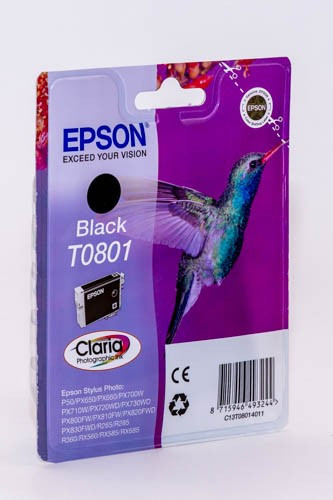 EPSON T0801 (C13T08014011) (7,4ML) FEKETE EREDETI TINTAPATRON