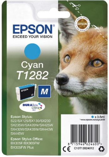 EPSON T1282 (C13T12824012) (3,5ML) CIÁN EREDETI TINTAPATRON