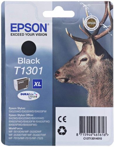 EPSON T1301 (C13T13014012) (25,4ML) FEKETE EREDETI TINTAPATRON