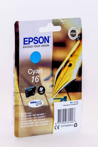 EPSON T1622 (C13T16224010) NO.16 (3,1ML) CIÁN EREDETI TINTAPATRON