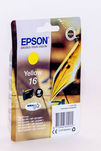 EPSON T1624 (C13T16244010) NO.16 (3,1ML) SÁRGA EREDETI TINTAPATRON