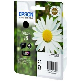 EPSON T1801 (C13T18014012) NO.18 (5,2ML) FEKETE EREDETI TINTAPATRON