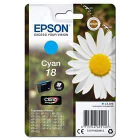   EPSON T1802 18 (C13T18024012) CIÁN (3.3ML) EREDETI TINTAPATRON