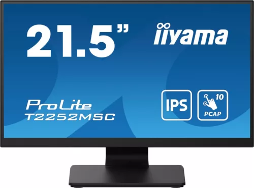 IIYAMA T2252MSC-B2, 21,5", IPS, 16:9, 1920x1080, 60 Hz, 1xHDMI, DISPLAY PORT, LED MONITOR