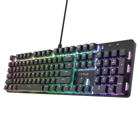   TRUST GXT 871 ZORA MECHANIKUS GAMING BILLENTYŰZET FEKETE, HU