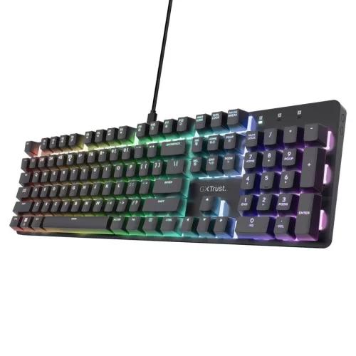 TRUST GXT 871 ZORA MECHANIKUS GAMING BILLENTYŰZET FEKETE, HU