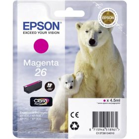   EPSON T2613 (C13T26134012) NO.26 (4,5ML) MAGENTA EREDETI TINTAPATRON