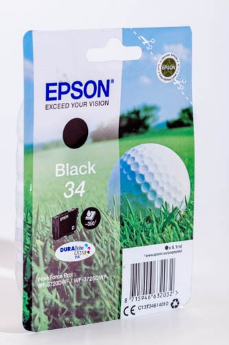 EPSON T3461 (C13T34614010) NO.34 (6,1ML) FEKETE EREDETI TINTAPATRON