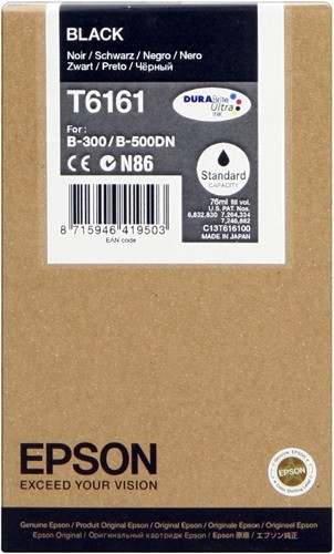 EPSON T6161 (C13T616100) (3K) FEKETE EREDETI TINTAPATRON