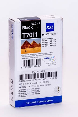 EPSON T7011 (C13T70114010) XXL (3,4K) FEKETE EREDETI TINTAPATRON