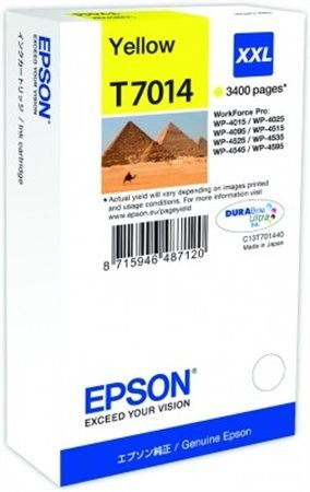 EPSON T7014 (C13T70144010) XXL (3,4K) SÁRGA EREDETI TINTAPATRON