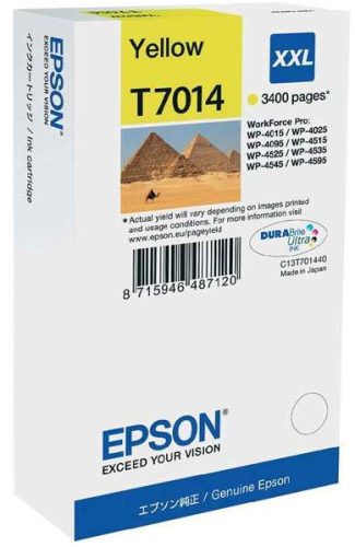 EPSON T7014 (C13T70144010) XXL (3,4K) SÁRGA EREDETI TINTAPATRON LEÉRTÉKELT