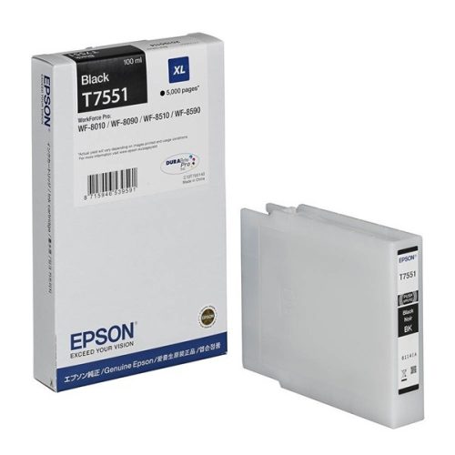 EPSON T7551 (C13T755140) (5K) FEKETE EREDETI TINTAPATRON