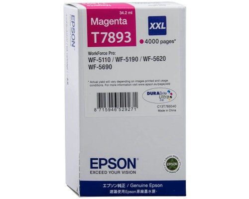 EPSON T7893 (C13T789340) XXL (4K) MAGENTA EREDETI TINTAPATRON