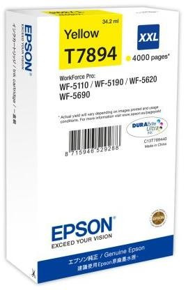 EPSON T7894 (C13T789440) XXL (4K) SÁRGA EREDETI TINTAPATRON