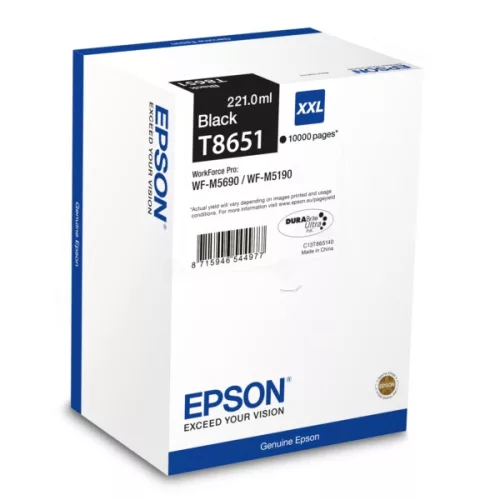 EPSON T8651 (C13T865140) (10K) FEKETE EREDETI TINTAPATRON