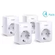 TP-LINK TAPO P110 OKOS KONNEKTOR ÁRAMFOGYASZTÁS MÉRÉSSEL, 4-PACK (TAPO P110)