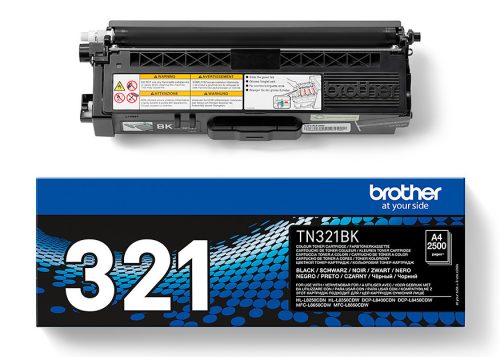 BROTHER TN-321 (2,5K) FEKETE EREDETI TONER (TN321BK)