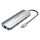 VENTION USB-C -> HDMI/USB3.0X3/RJ45/SD/TF/TRRS 3.5MM/PD (0,15M SZÜRKE ALUMINUM ÖTVÖZET), DOKKOLÓ
