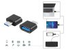 E130BK (OTG) USB3 ADAPTER USB-C DUGÓ - USB A ALJZAT FEKETE