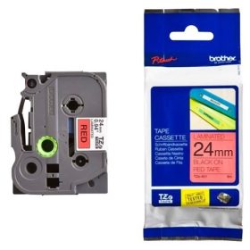   BROTHER TZe-451 PIROS ALAPON FEKETE LAMINÁLT 24MM/8M EREDETI SZALAG (TZE451)