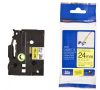 BROTHER TZE-FX651 SÁRGA ALAPON FEKETE LAMINÁLT 24MM/8M EREDETI SZALAG (TZEFX651)