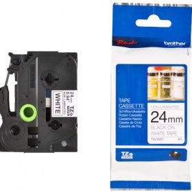   BROTHER TZE-N251 FEHÉR ALAPON FEKETE NEM LAMINÁLT 24MM/8M EREDETI SZALAG (TZE-N251)