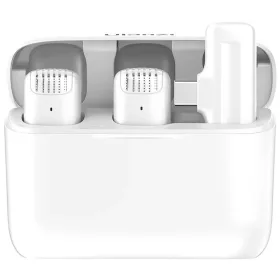   ULANZI J12 VEZETÉK NÉLKÜLI CSÍPTETHETŐ MIKROFON RENDSZER (2 MIKROFON + 1 VEVŐ, USB-C), FEHÉR