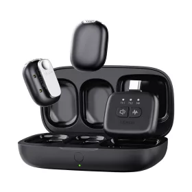   ULANZI A30 VEZETÉK NÉLKÜLI MINI CSÍPTETHETŐ MIKROFON SZETT (2 MIKROFON + 1 VEVŐ, USB-C/LIGHTNING), FEKETE