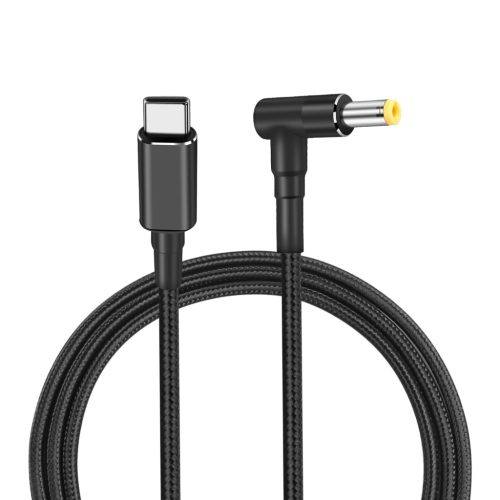 TYPE-C to BARREL JACK 5.5MMX2.5MM 100W PD TÖLTŐKÁBEL 20V KIMENETTEL CANON SELPHY NYOMTATÓHOZ