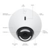 UBIQUITI UNIFI UVC-G5-DOME BELTÉRI 2K KAMERA, FEHÉR (3-PACK)
