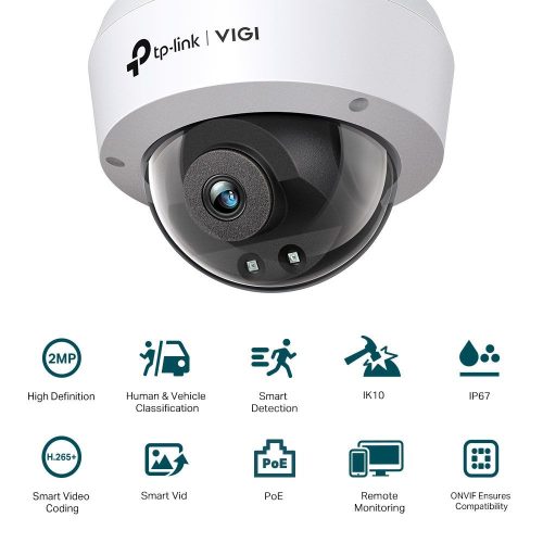 TP-LINK VIGI C220I (4MM) 2MP MINI DOME NETWORK KAMERA