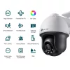 TP-LINK VIGI C540 (4MM) 4MP KÜLTÉRI FULL-COLOR PAN TILT NETWORK KAMERA