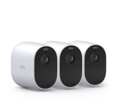 ARLO ESSENTIAL KÜLTÉRI BIZTONSÁGI KAMERA (3 KAMERA SZETT) (BASE STATION NOT INCLUDED), FEHÉR