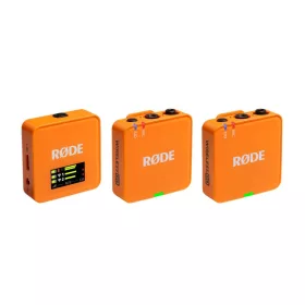   RODE WIRELESS GO III KOMPAKT VEZETÉK NÉLKÜLI MIKROFON RENDSZER, NARANCSSÁRGA