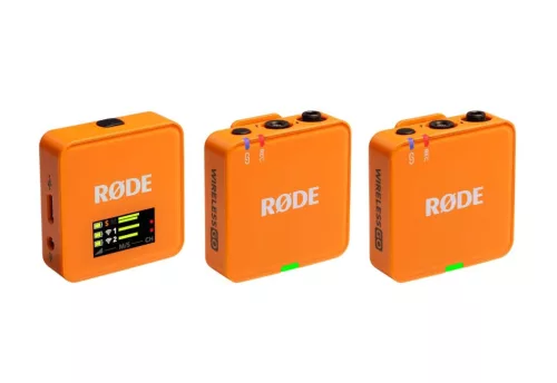 RODE WIRELESS GO III KOMPAKT VEZETÉK NÉLKÜLI MIKROFON RENDSZER, NARANCSSÁRGA