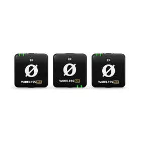   RODE WIRELESS ME DUAL KOMPAKT VEZETÉK NÉLKÜLI MIKROFON RENDSZER, FEKETE