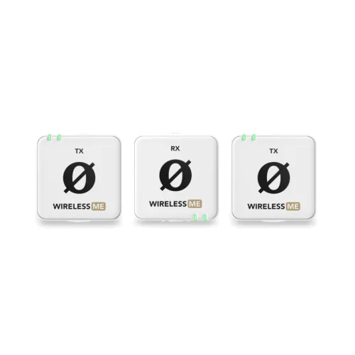 RODE WIRELESS ME DUAL KOMPAKT VEZETÉK NÉLKÜLI MIKROFON RENDSZER, FEHÉR