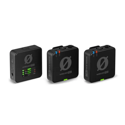 RODE WIRELESS PRO KOMPAKT VEZETÉK NÉLKÜLI MIKROFON RENDSZER, FEKETE