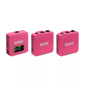   RODE WIRELESS GO III KOMPAKT VEZETÉK NÉLKÜLI MIKROFON RENDSZER, RÓZSASZÍN