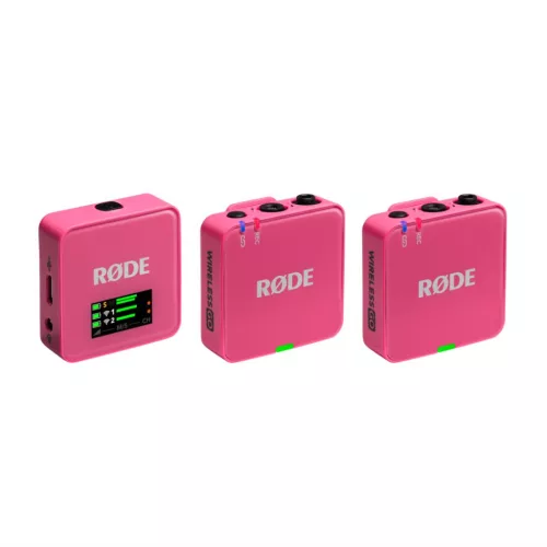 RODE WIRELESS GO III KOMPAKT VEZETÉK NÉLKÜLI MIKROFON RENDSZER, RÓZSASZÍN